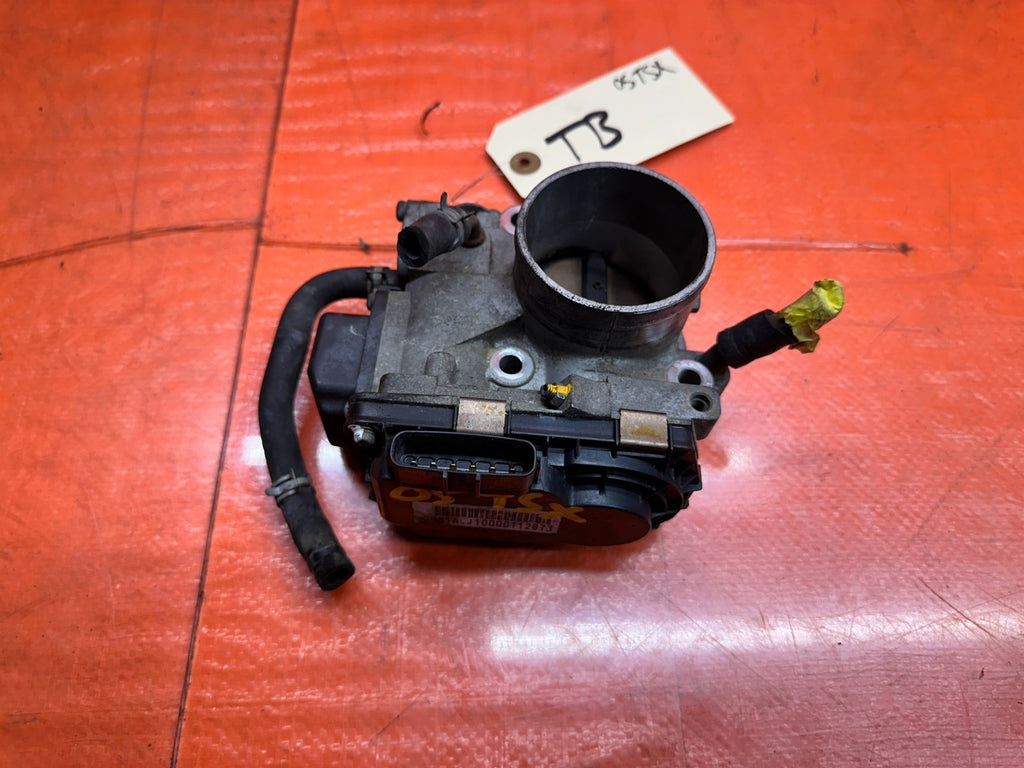 04-05 ACURA TSX 2.4L K24A2 ENGINE THROTTLE BODY VALVE ASSEMBLY SENSOR OEM #05 TS6
