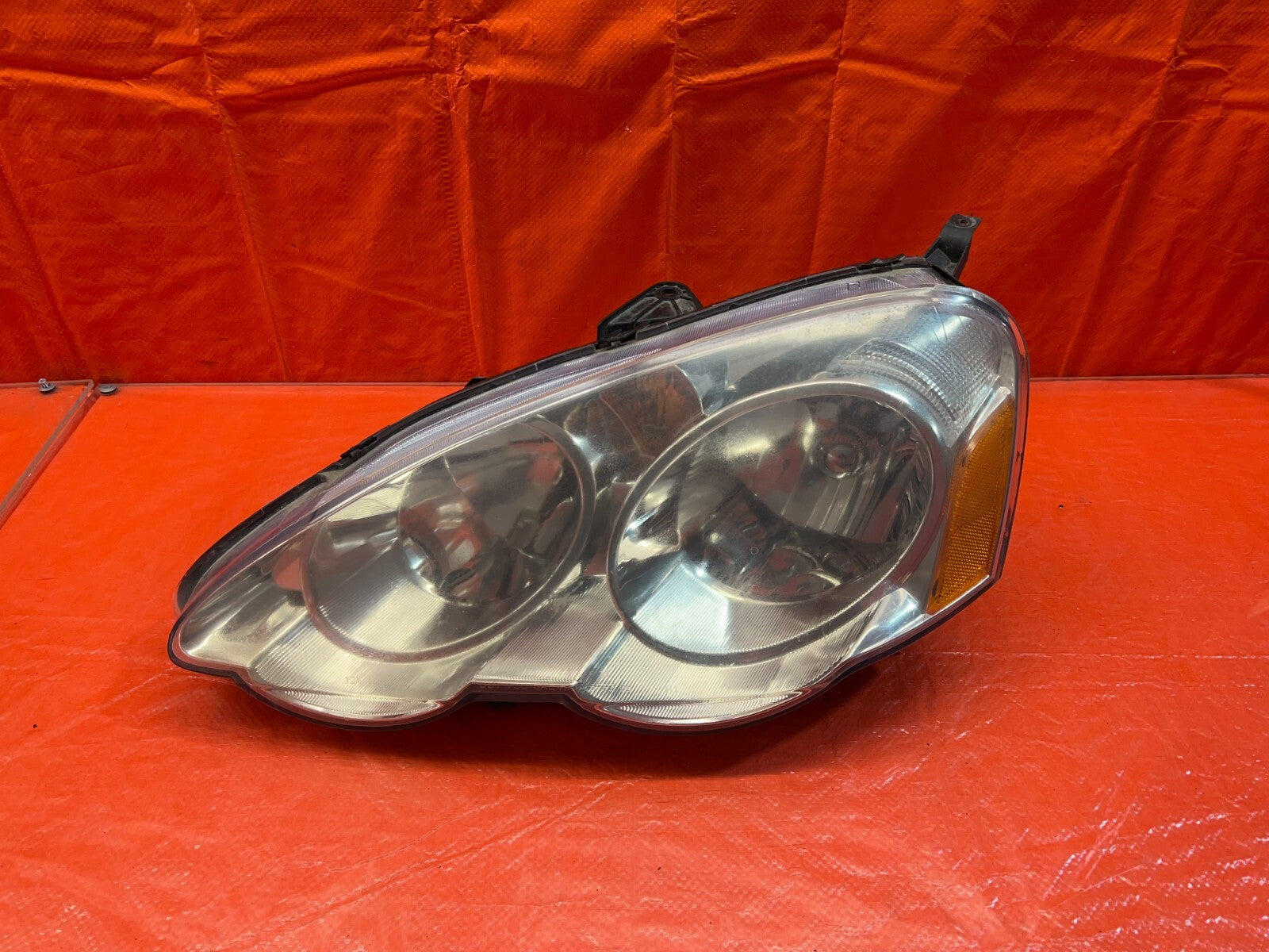 02 04 ACURA RSX   HEADLIGHT HEADLAMP   DRIVER LEFT LH   AFTERMARKET 1 BAD TAB0