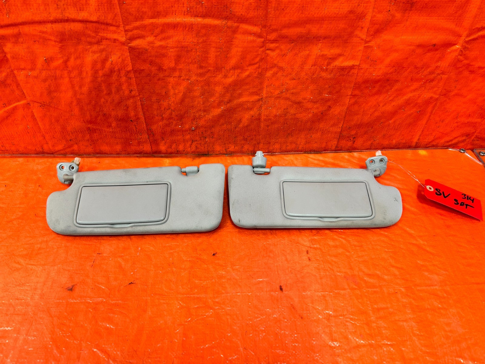 14 20 INFINITI Q50   LEFT AND RIGHT SUN VISORS PAIR SET   OEM FACTORY OE #3140