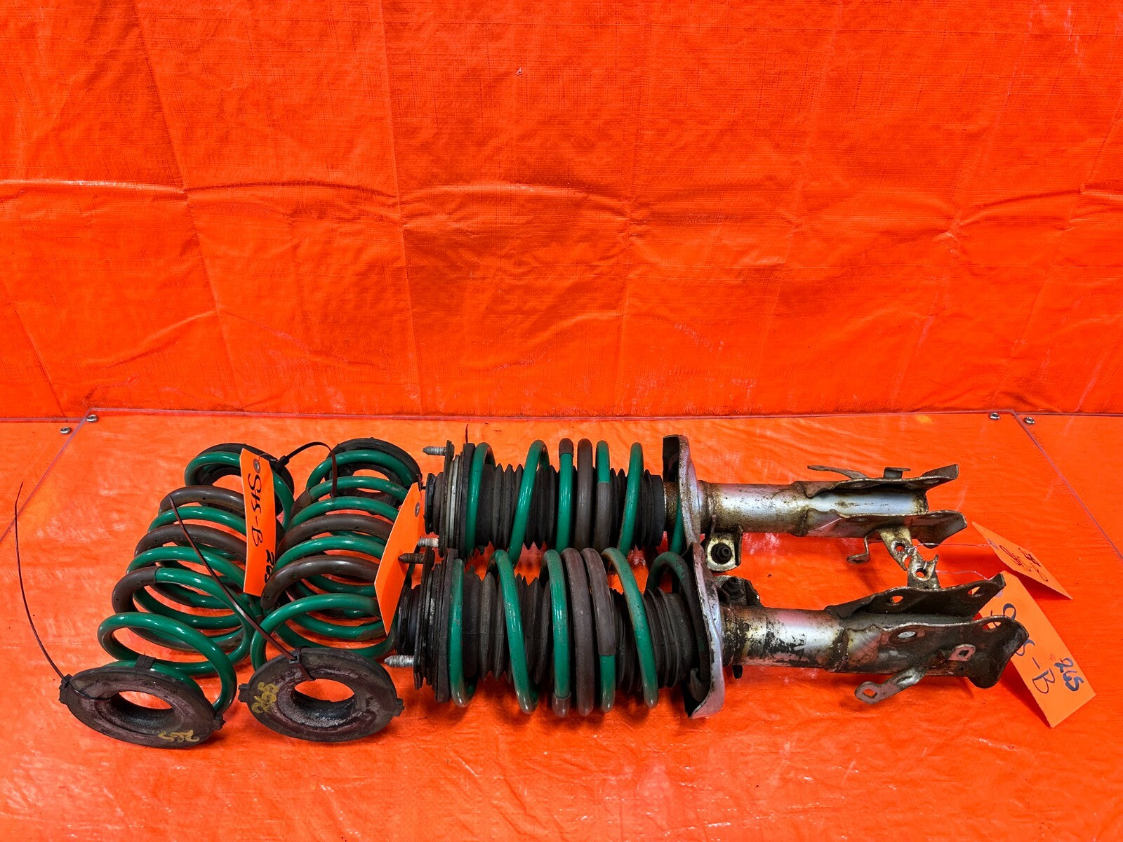 2013 13 HONDA CIVIC SI 2D COUPE TEIN LOWERING SPRINGS W/ AFTERMARKET SHOCKS #2650