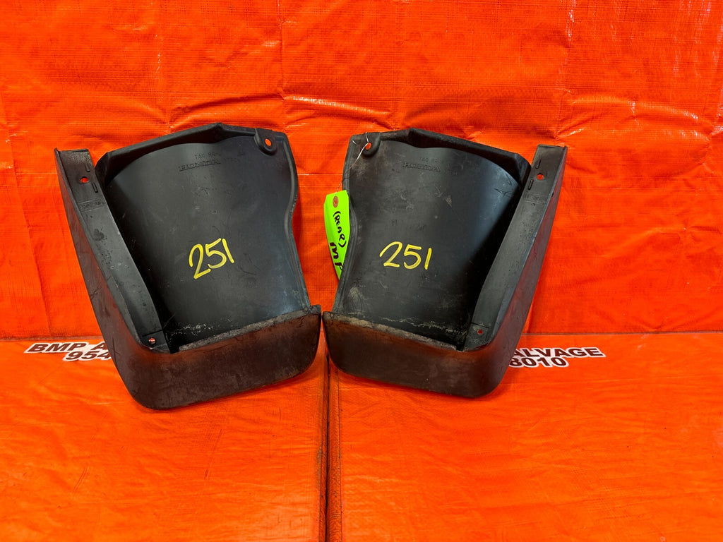 08 12 HONDA ACCORD SEDAN REAR MUD FLAP / SPLASH GUARD SET LEFT & RIGHT OEM #2510