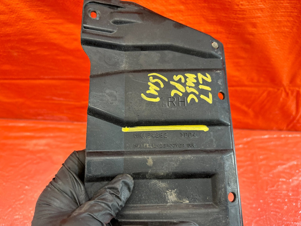 08 15 LANCER EVOLUTION X EVO 10 UNDER COVER SPLASH TRIM PANEL MN154381 OEM #2175