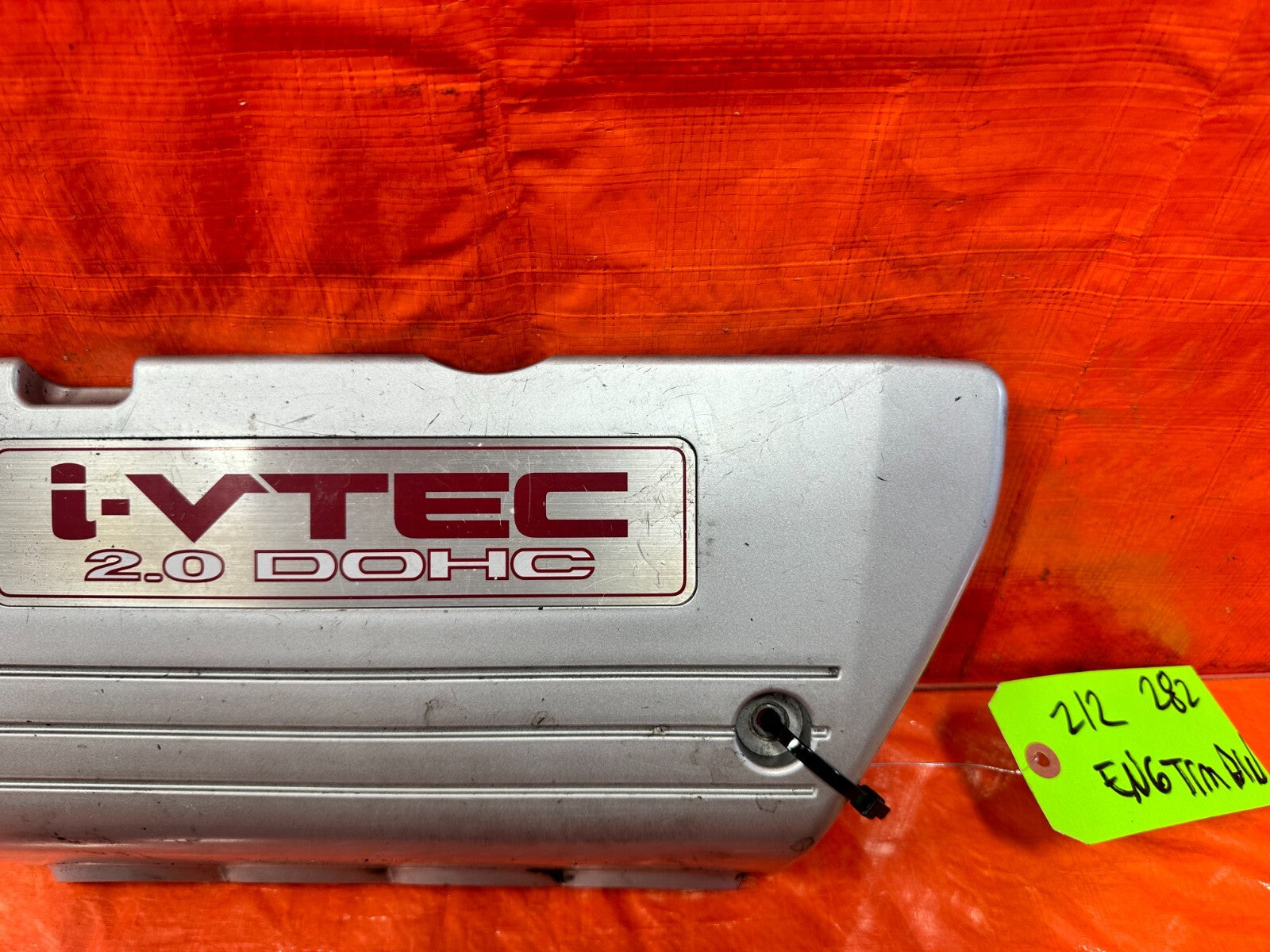 06 11 HONDA CIVIC SI K20Z3 INTAKE MANIFOLD & COIL PACK COVER PLASTIC TRIM #2822