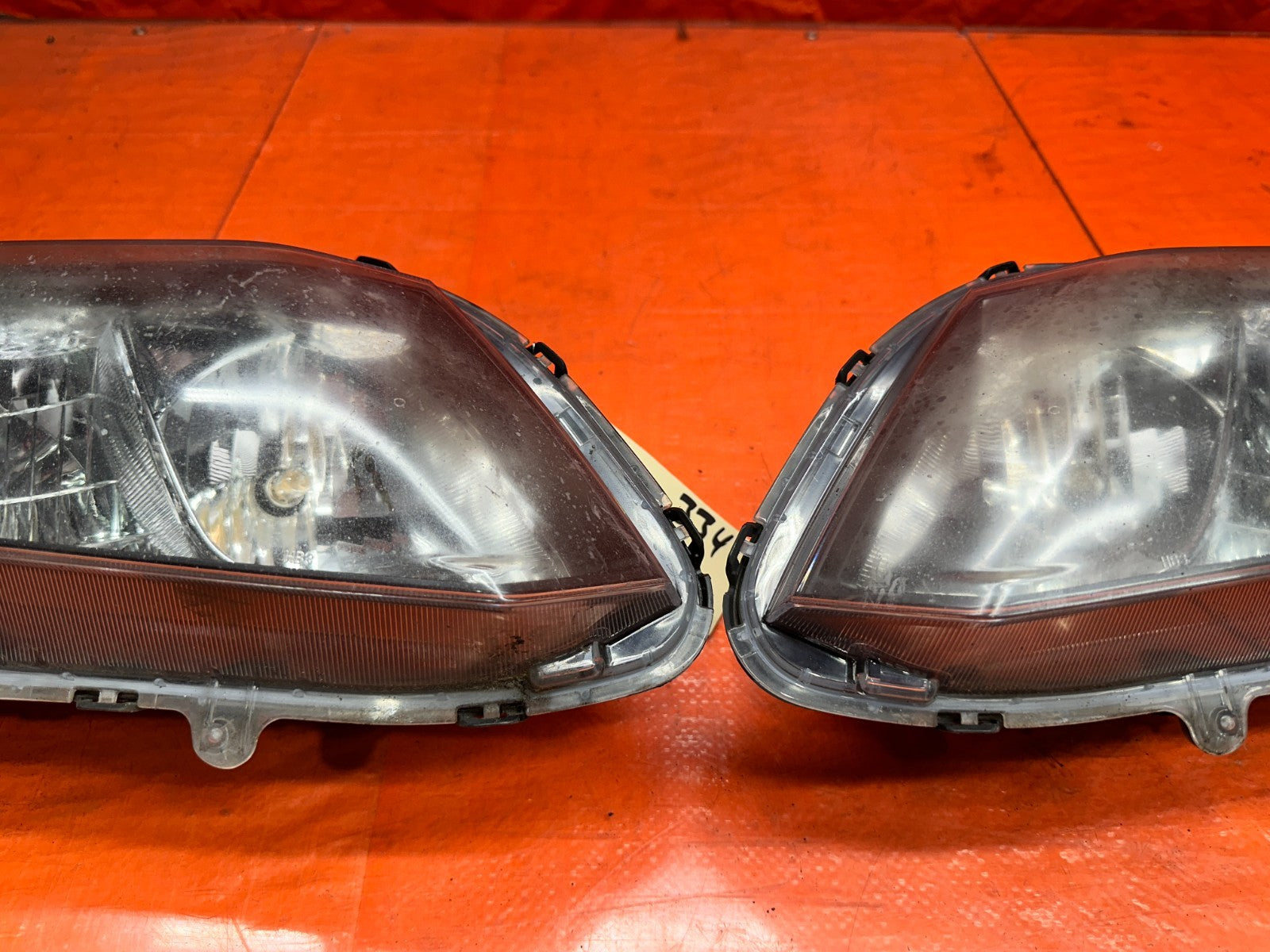 13 15 HONDA CIVIC SI 4D 2.4L FRONT LEFT RIGHT HEADLIGHT LAMP ASSEMBLY SET OEM #35