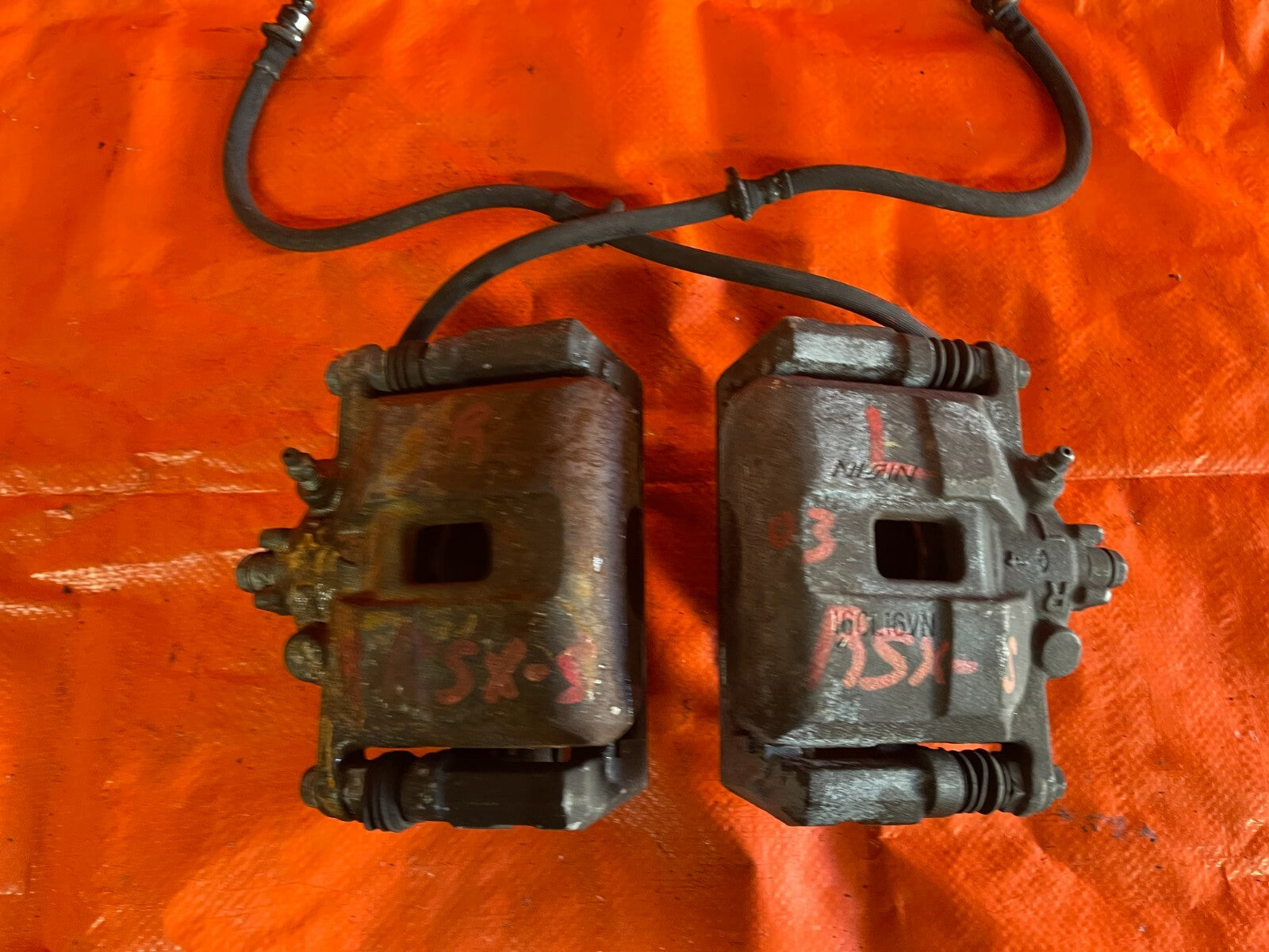02 06 ACURA RSX TYPE S   FRONT BRAKE CALIPER SET CALIPERS LEFT AND RIGHT OEM #396