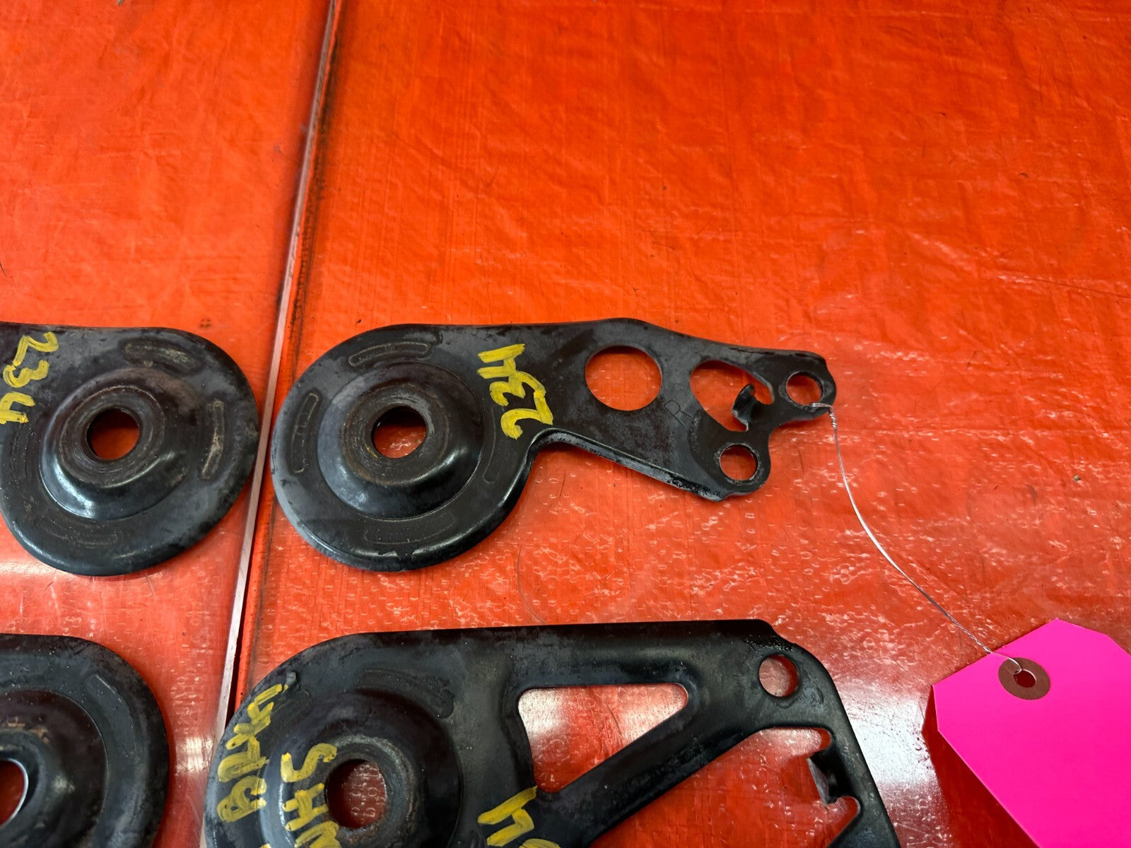 04 08 ACURA TL REAR SUB FRAME CROSSMEMBER MOUNTING BRACKET BRACE SET   OEM #2332