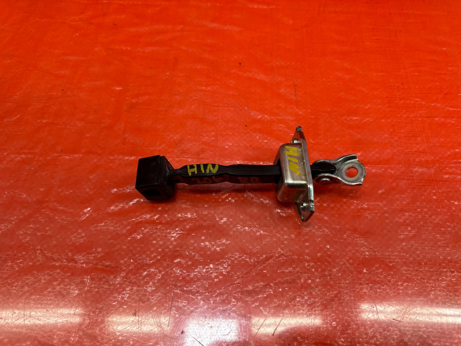 08 15 LANCER EVOLUTION X EVO 10   RIGHT REAR DOOR CHECKER HINGE ARM STOPPER 2060