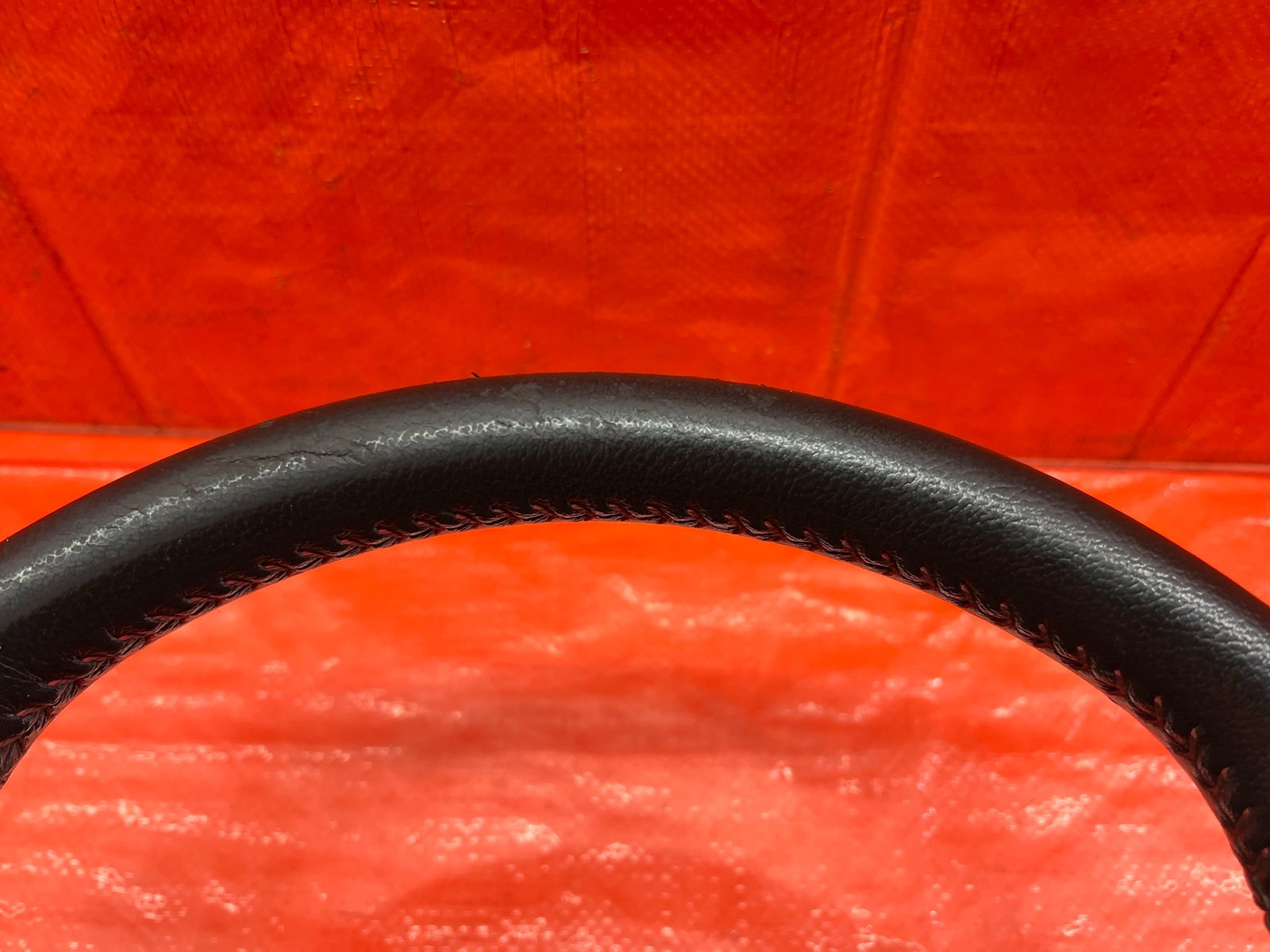 15 20 SUBARU WRX STI   STEERING WHEEL   BLACK LEATHER WRAP   OEM FACTORY #17011