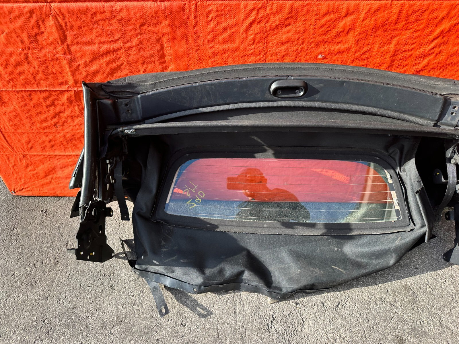 00 09 HONDA S2000   SOFT TOP CONVERTIBLE TOP W/ REAR GLASS AND MOUNTING FRAME17