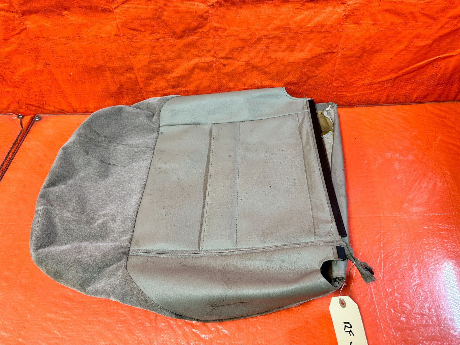 97 01 HONDA PRELUDE PASSENGER RIGHT FRONT UPPER SEAT SKIN WRAP  TAN OEM 32310