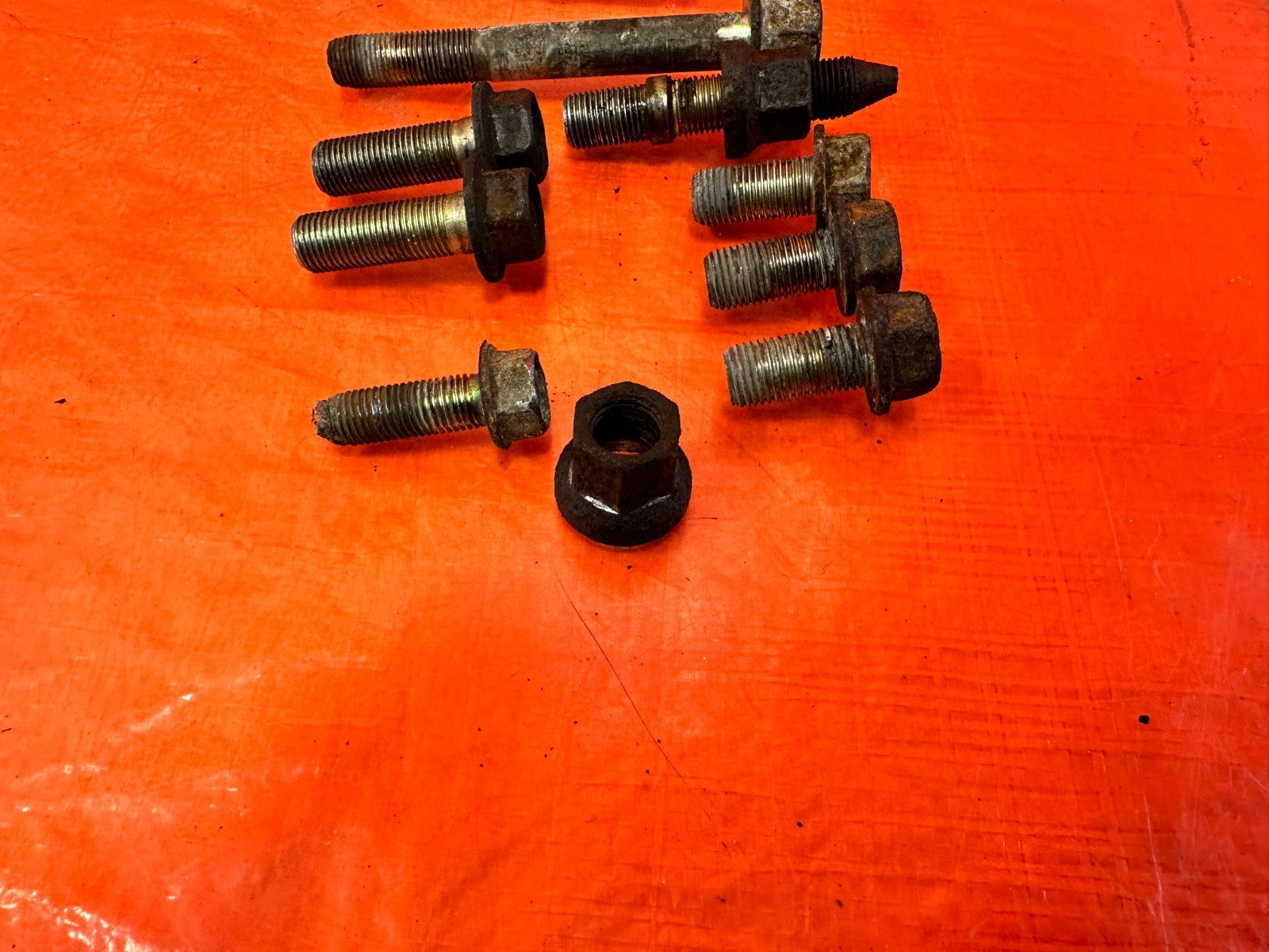 96 00 HONDA CIVIC   D16 RIGHT TRANSMISSION MOUNT AND BRACKET BOLTS OEM #3191