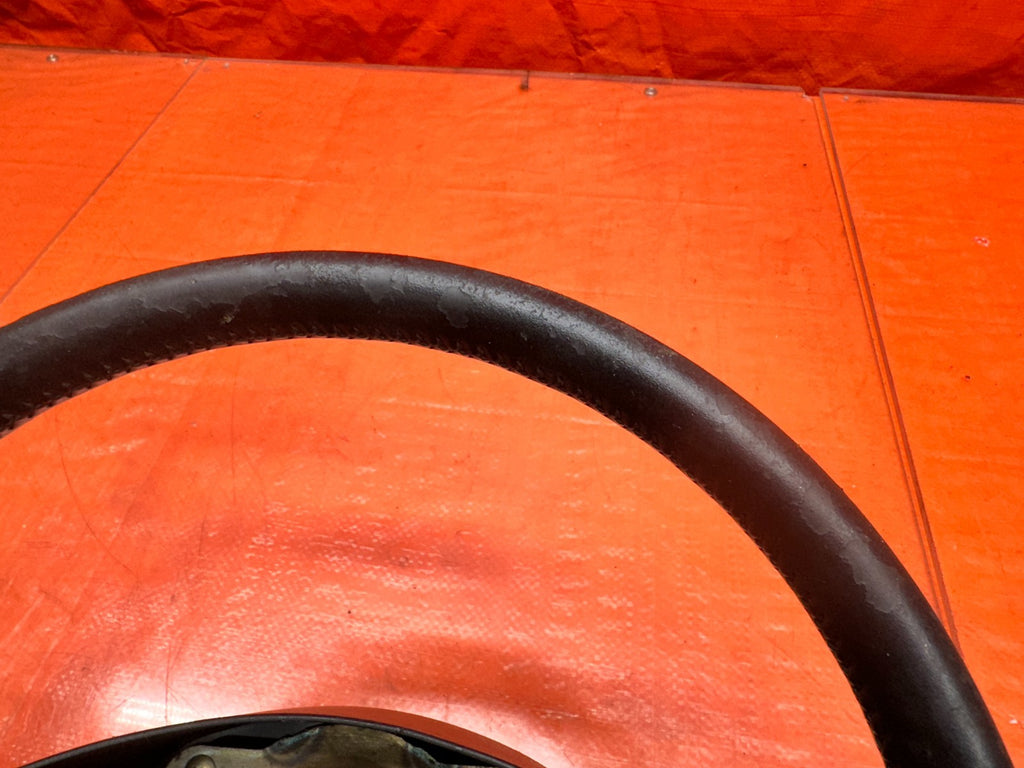 97 01 HONDA PRELUDE 2.2L BLACK LEATHER STEERING WHEEL BARE WHEEL CORE OEM #3356