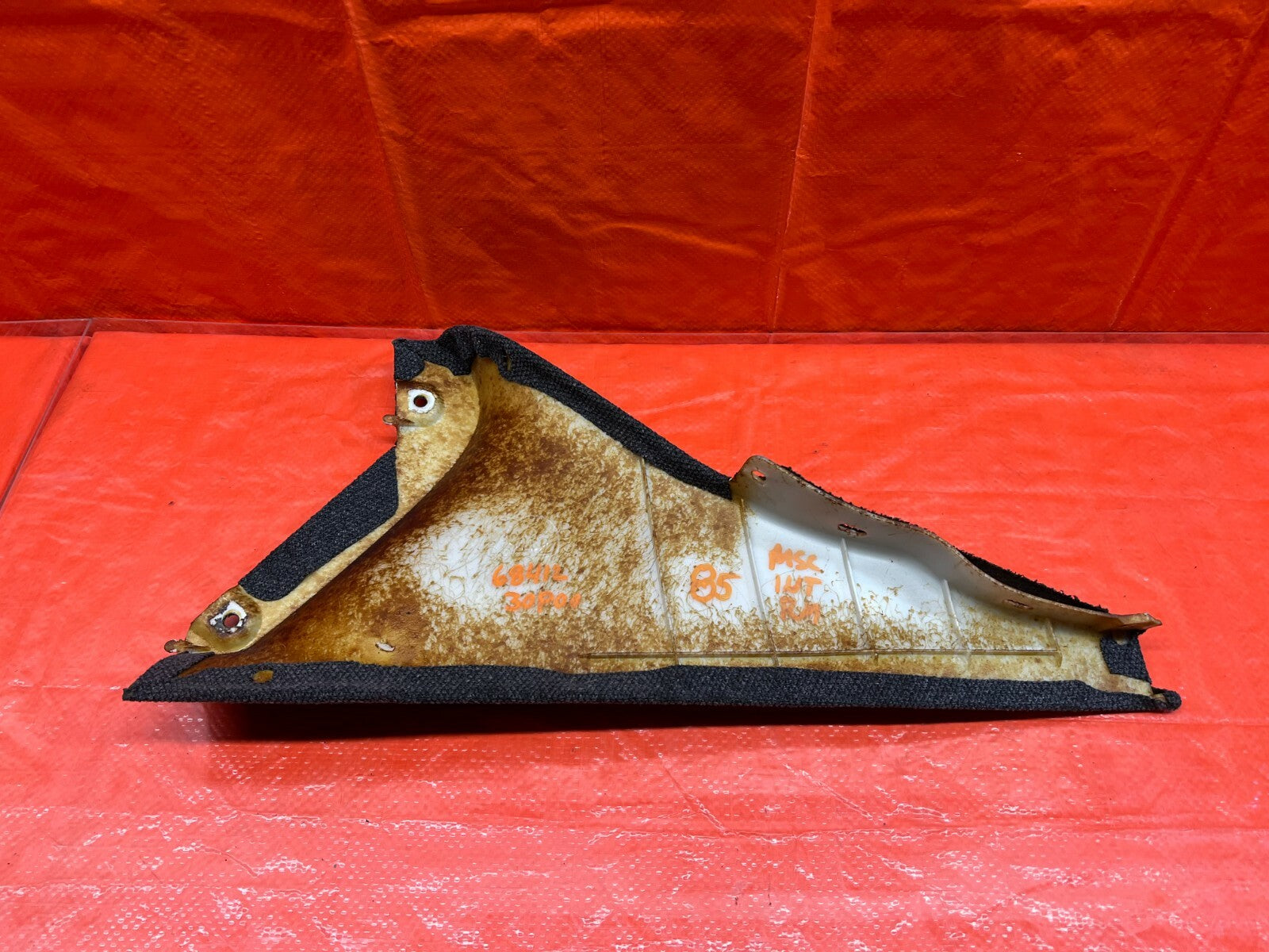 90 92 NISSAN 300ZX   SHIFTER TUNNEL COVER KNEE TRIM PASSENGER RIGHT SIDE OEM 858