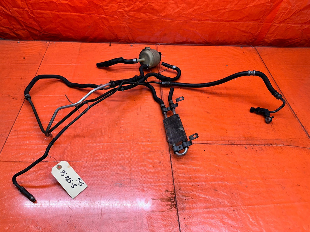 14-15 INFINITI Q50 3.7L AWD HIGH PRESSURE POWER STEERING RACK LINES W/ COOLER #30
