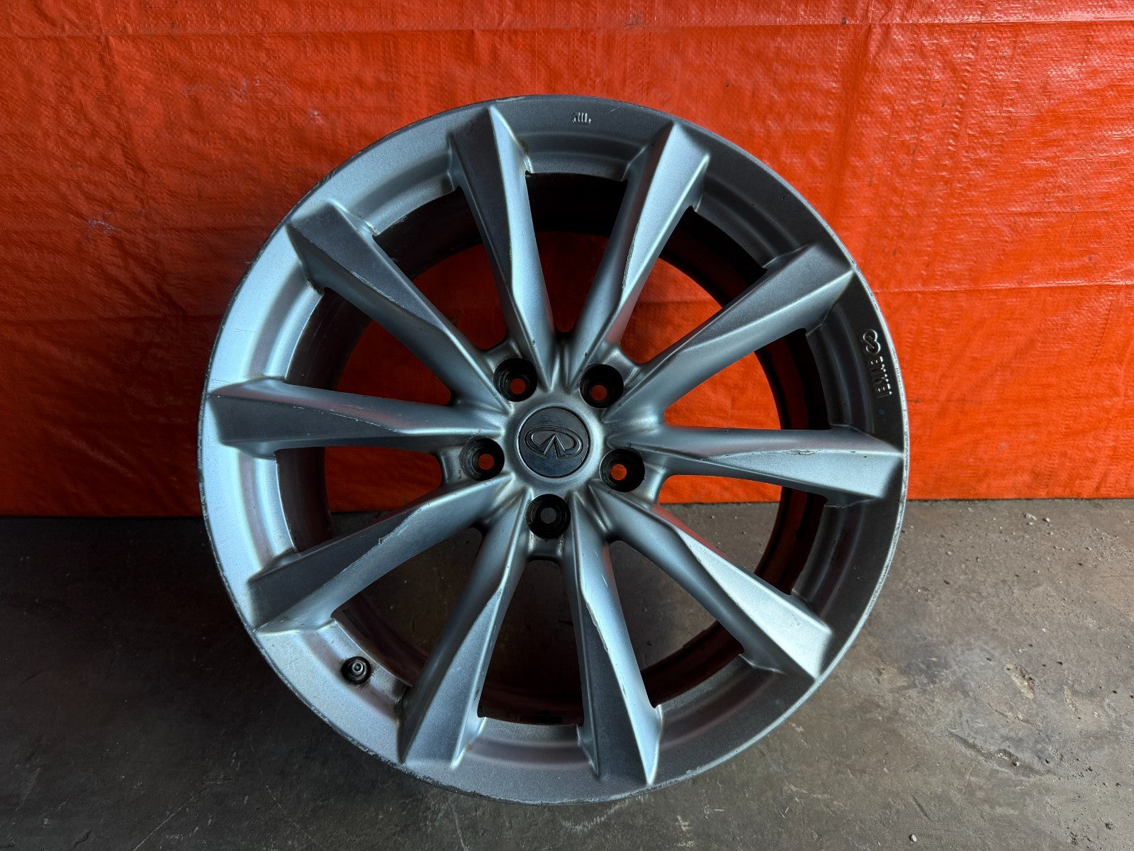 08 15 INFINITI G37 Q60   10 SPOKE   18 INCH   REAR WHEEL RIM   OEM #310 30