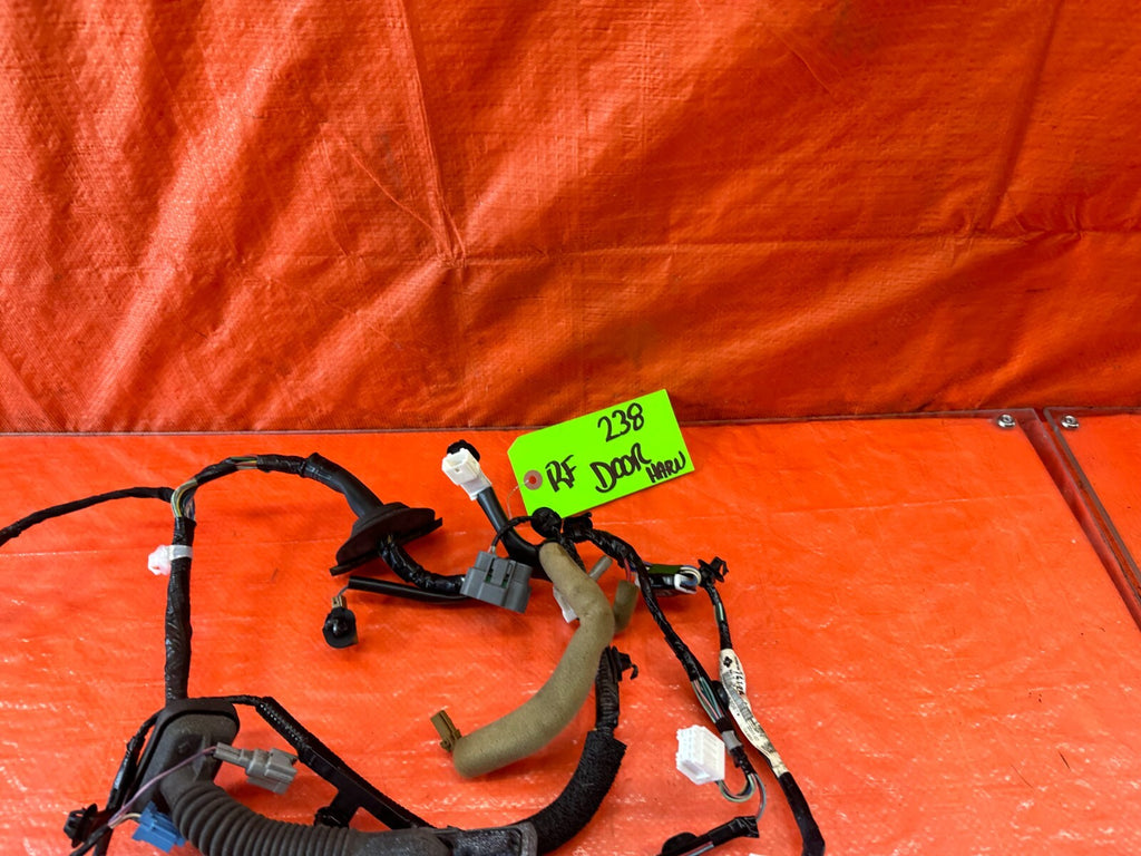2012 12 INFINITI G37 SEDAN   RIGHT FRONT DOOR WIRING HARNESS WIRE LOOM OEM 2383