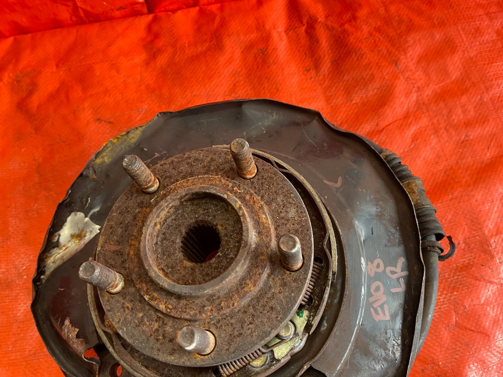 MITSUBISHI LANCER EVOLUTION EVO 8 VIII DRIVER LEFT REAR SPINDLE KNUCLE HUB OEM  3