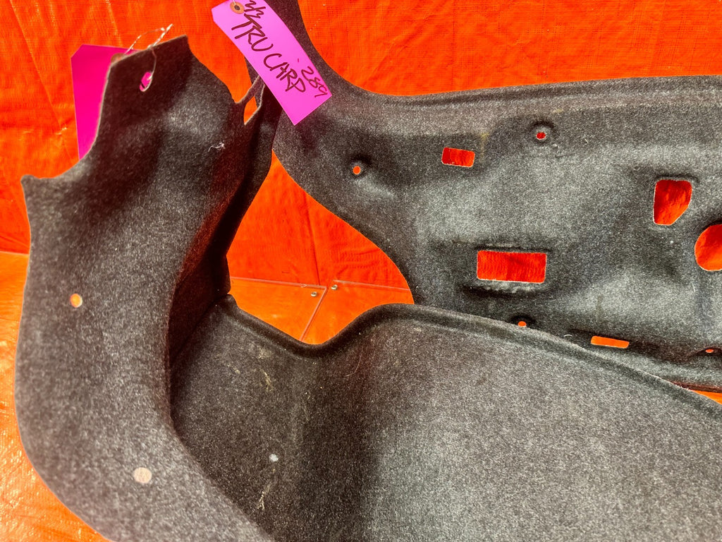 17 20 INFINITI Q60   TRUNK CARPET TRIM SET LEFT RIGHT CENTER MATS   OEM #2895