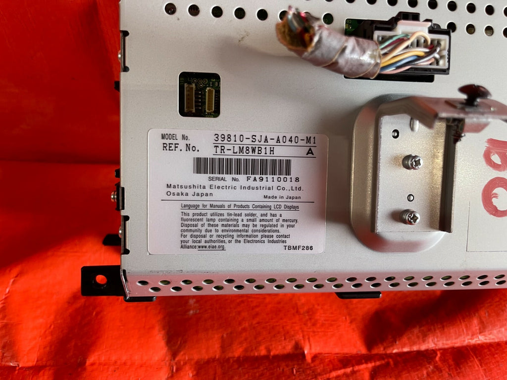 09 12 ACURA RL   GPS INFORMATION DISPLAY SCREEN   39810 SJA A04   OEM FACTORY OE5