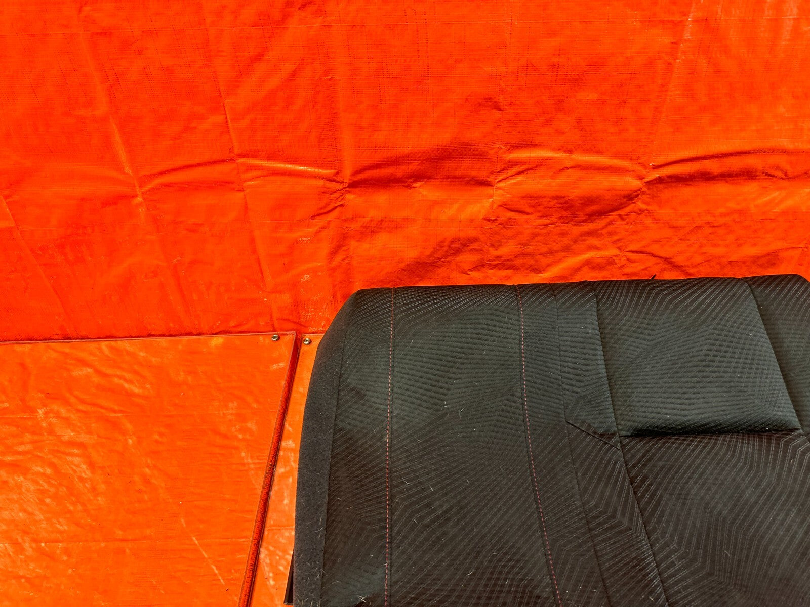 12 13 HONDA CIVIC SI 2D COUPE DRIVER LEFT REAR UPPER SEAT SKIN CLOTH FABRIC OEM9
