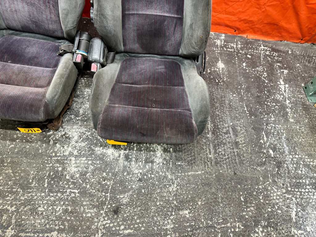 90-93 ACURA INTEGRA DA B17A1 GSR FRONT SEATS PAIR LEFT DRIVER RIGHT PASS OEM 1606