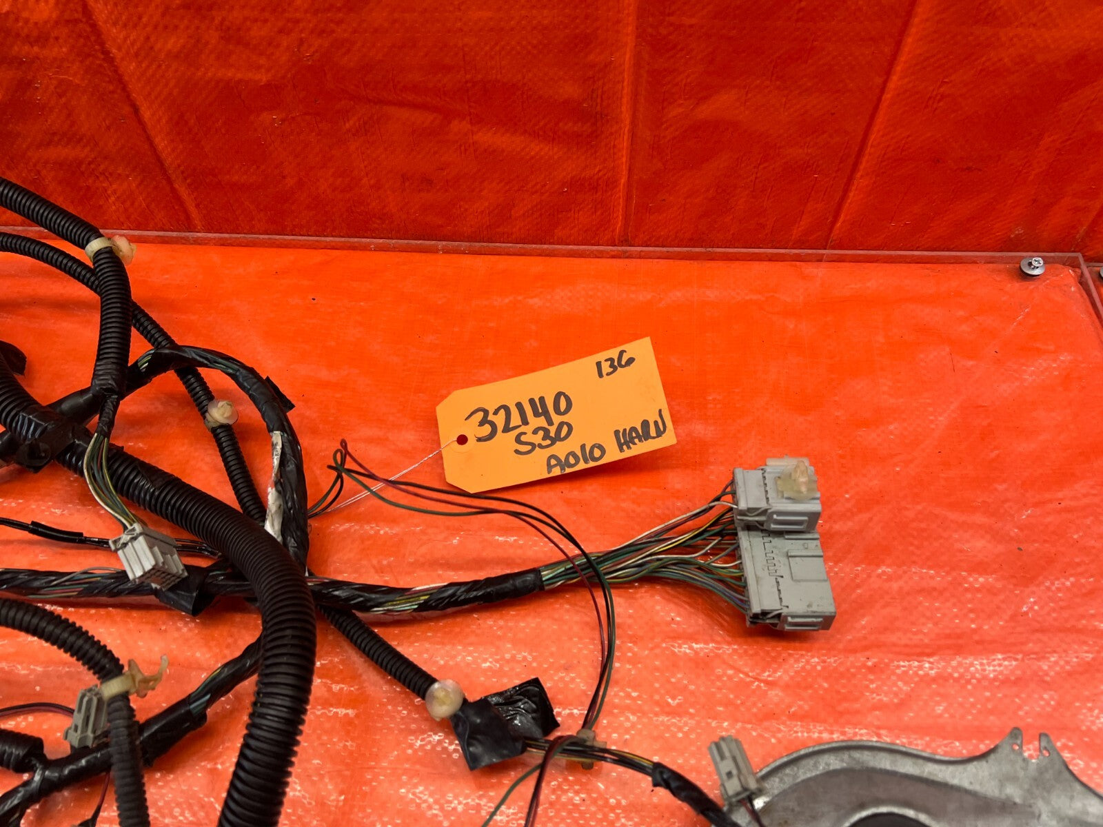 97 98 HONDA PRELUDE BASE INTERIOR FLOOR WIRING HARNESS WIRE LOOM RIGHT SIDE #1364