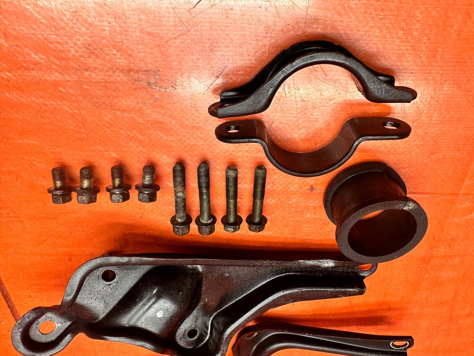 97 01 HONDA PRELUDE STEERING RACK PINION BOLTS BRACKET & HARDWARE OEM #3355