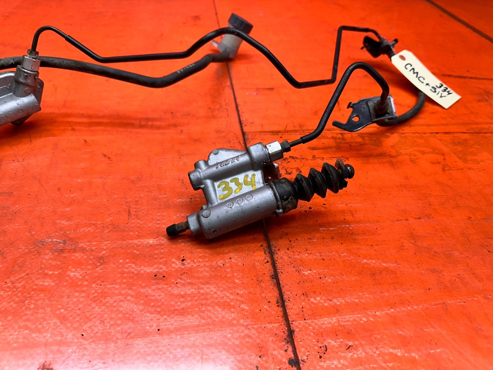 13 15 HONDA CIVIC SI 2.4L CLUTCH MASTER SLAVE CYLINDER W/ HARD LINES OEM #3349