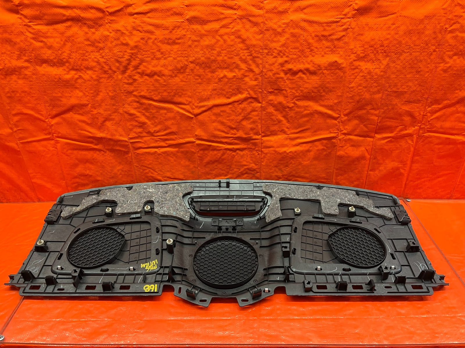 09 14 ACURA TSX   REAR UPPER TRUNK TRIM / SPEAKER COVER   BLACK COLOR   OEM #16810