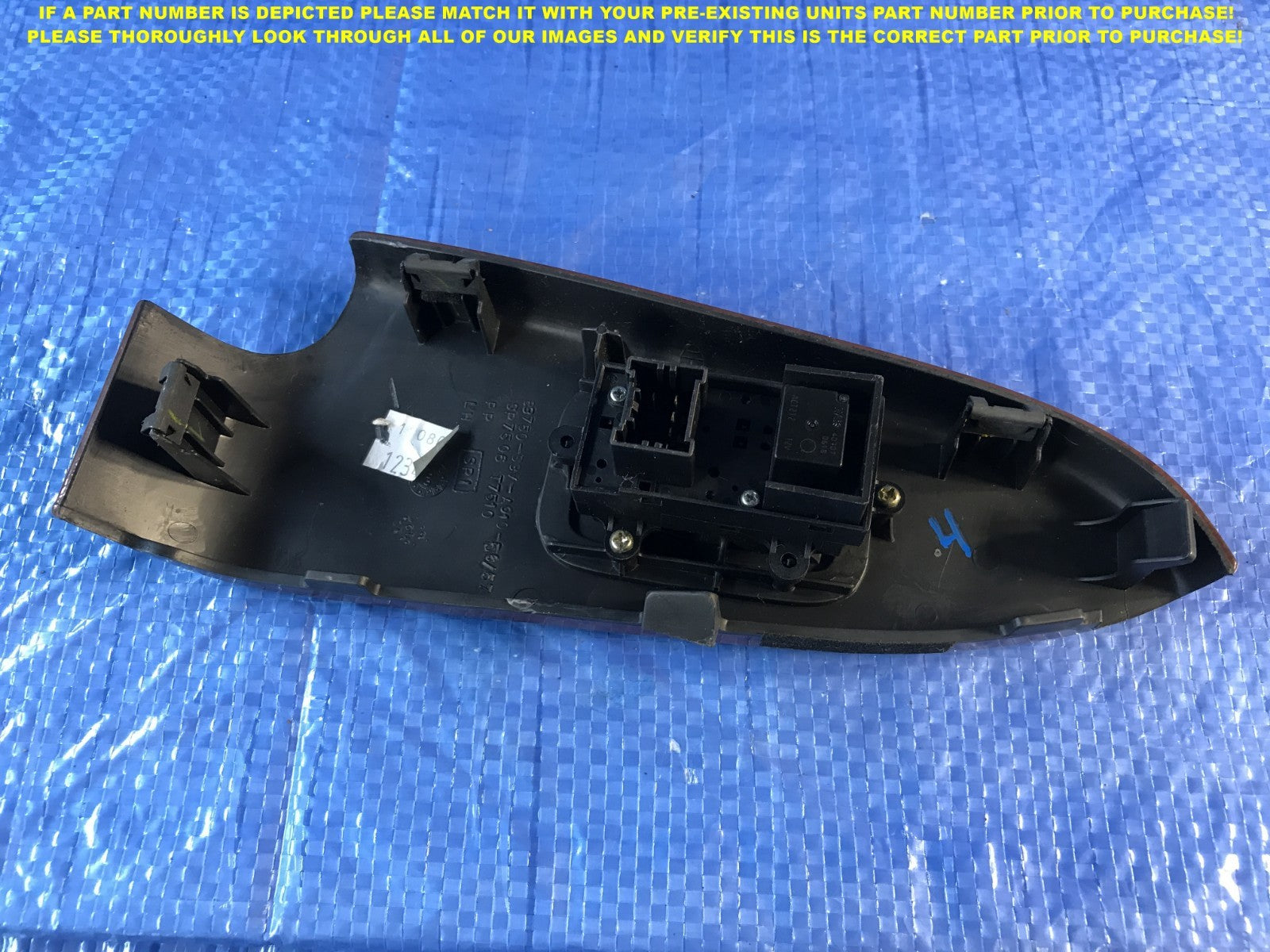 OEM 2004 2005 2006 ACURA MDX DRIVER LEFT REAR WOOD GRAIN WINDOW SWITCH3