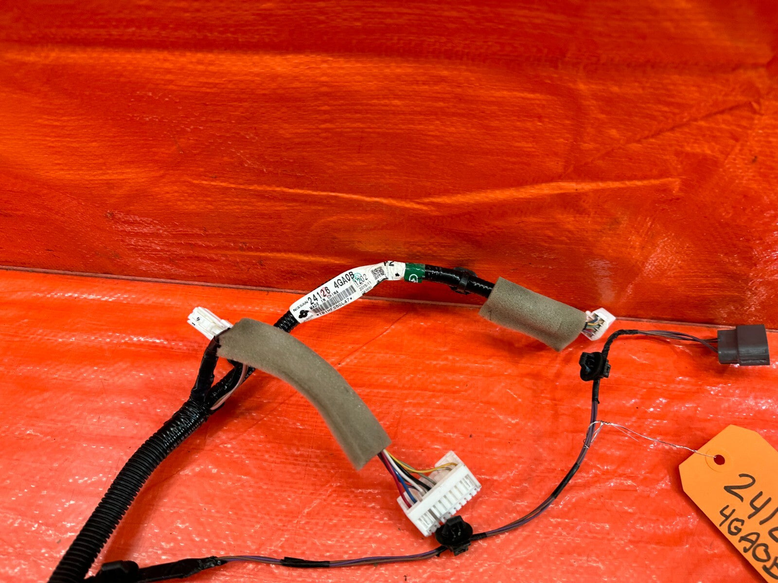 14 17 INFINITI Q50   DOOR WIRING HARNESS WIRE LOOM   LEFT OR RIGHT REAR   #2158