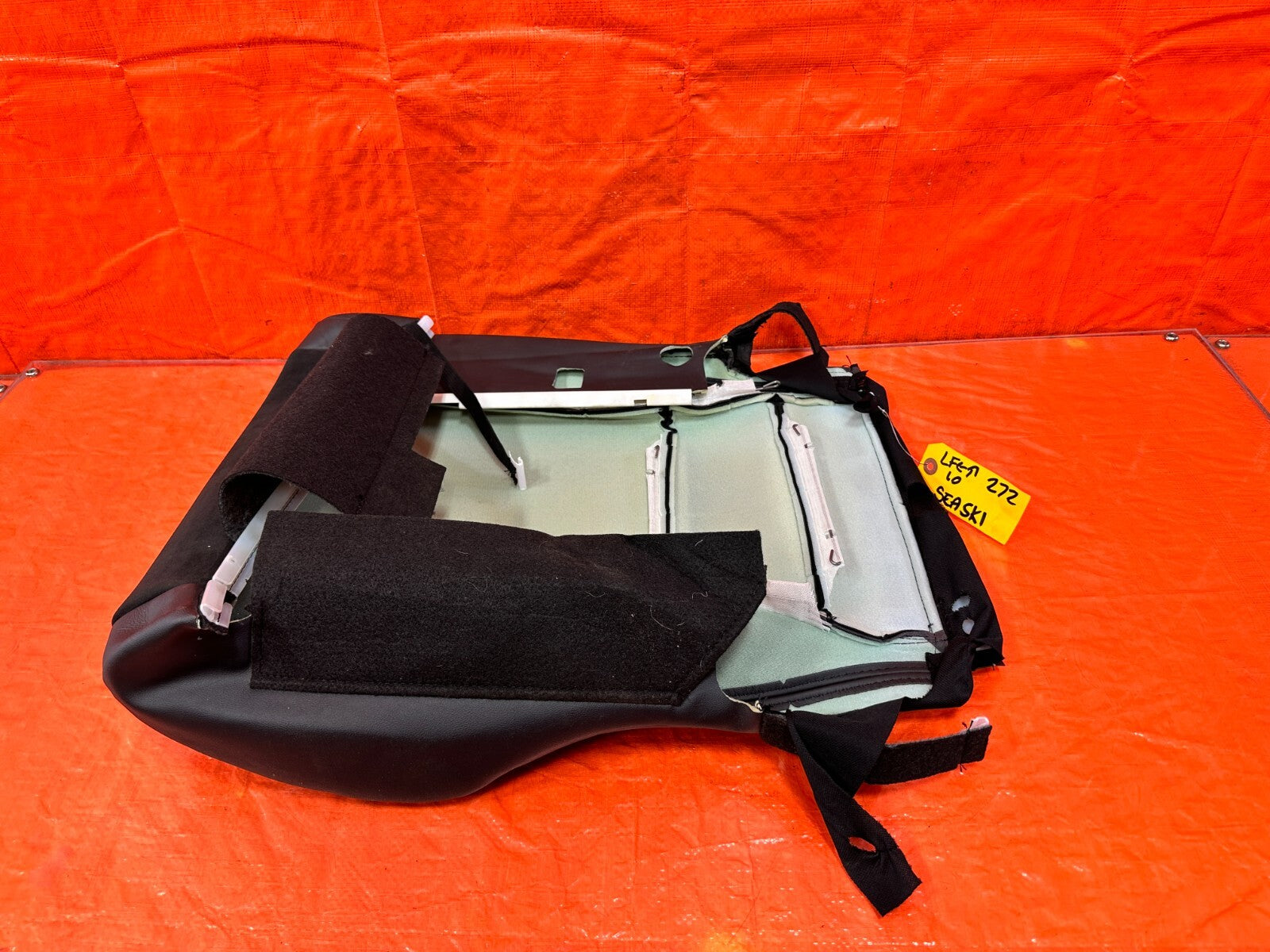 18 20 SUBARU BRZ   DRIVER LEFT FRONT UPPER SEAT SKIN LEATHER WRAP   OEM #2926