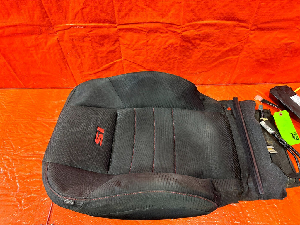 2013 13 HONDA CIVIC SI 2D COUPE RIGHT FRONT UPPER SEAT COVER SKIN OEM 2694