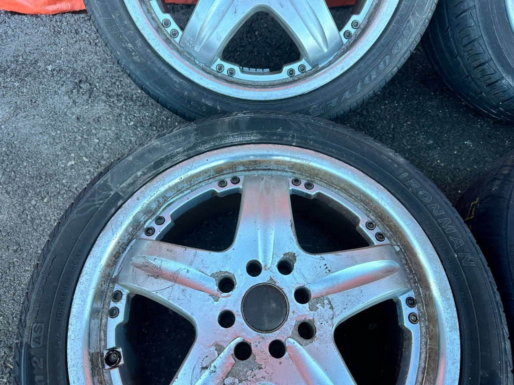 92 96 HONDA PRELUDE   5 SPOKE WHEELS AND TIRES   17 INCH   #27314