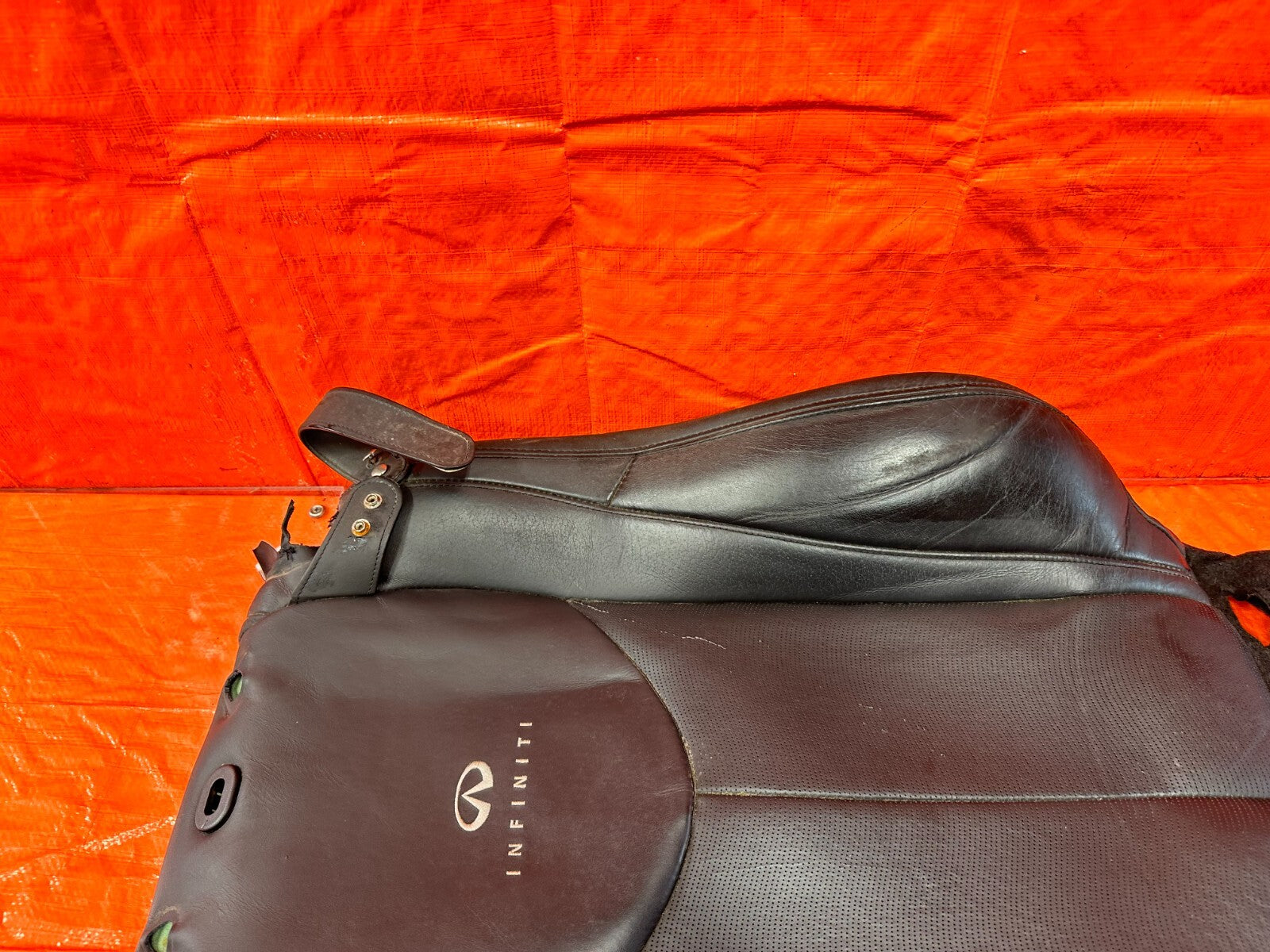 11 15 INFINITI G37 CONVERTIBLE DRIVER LEFT FRONT SEAT LEATHER SKIN WRAP OEM 27815