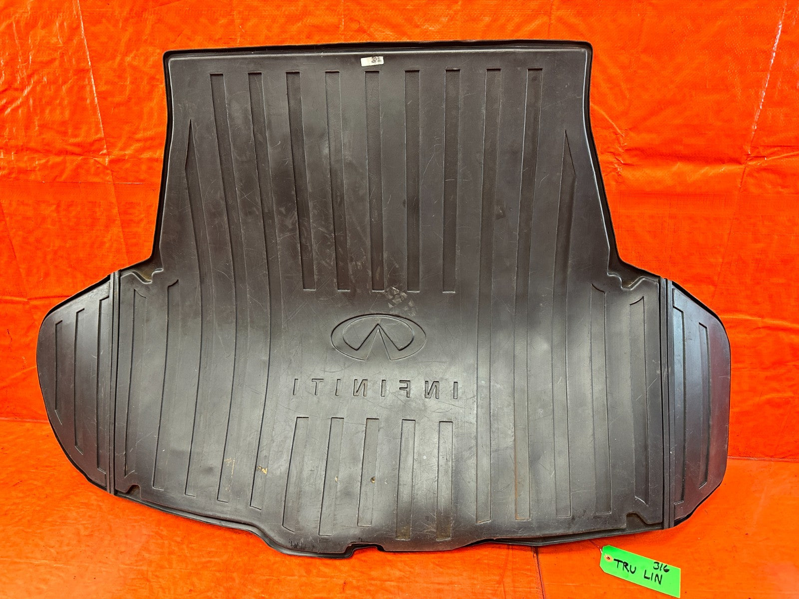 14 20 INFINITI Q50   ALL SEASON / WEATHER   REAR TRUNK MAT LINER LINING OEM #3162
