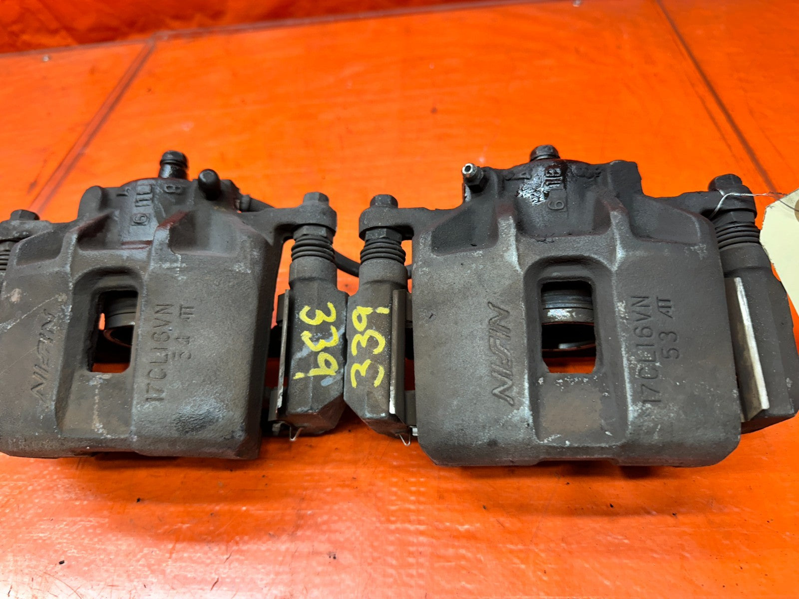 04-05 ACURA TSX 2.4L FRONT BRAKE CALIPERS PAIR LEFT DRIVER RIGHT PASS OEM #3399