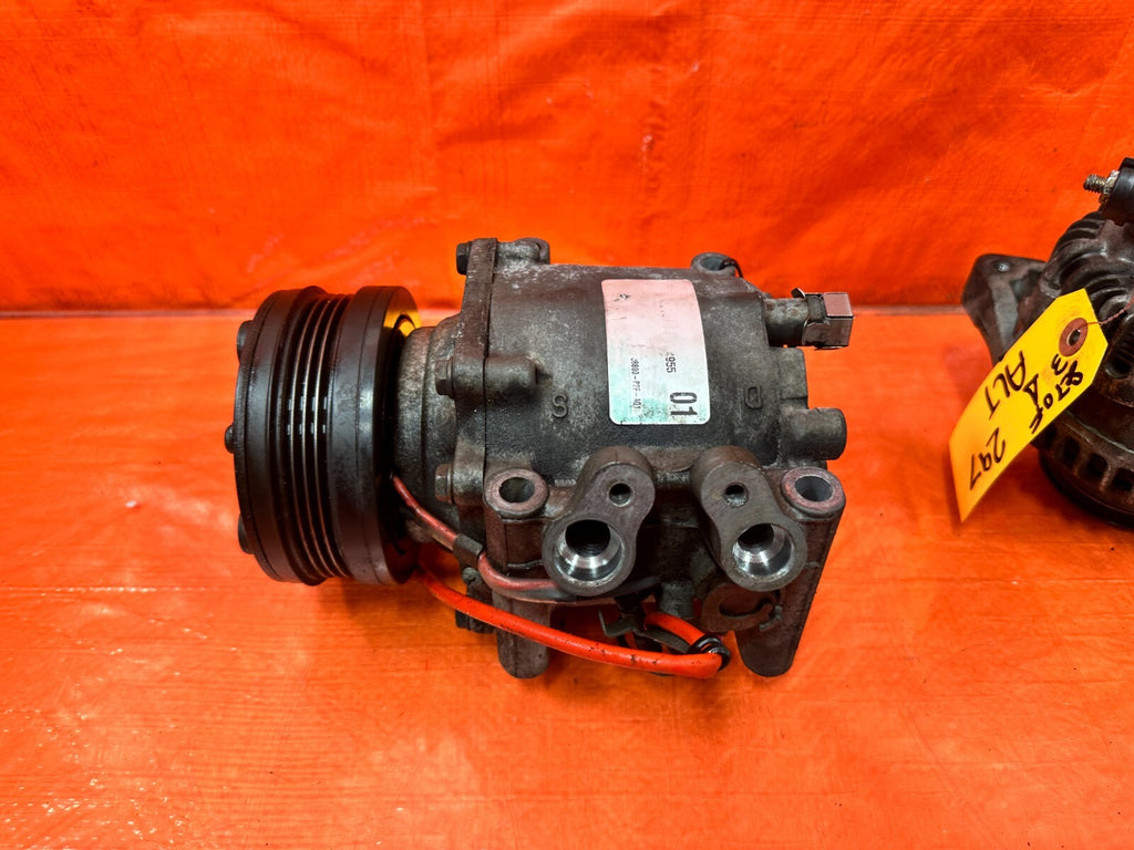 96 00 HONDA CIVIC   D16Y7 D16Y8 POWER STEERING PUMP AC COMPRESSOR ALTERNATOR11