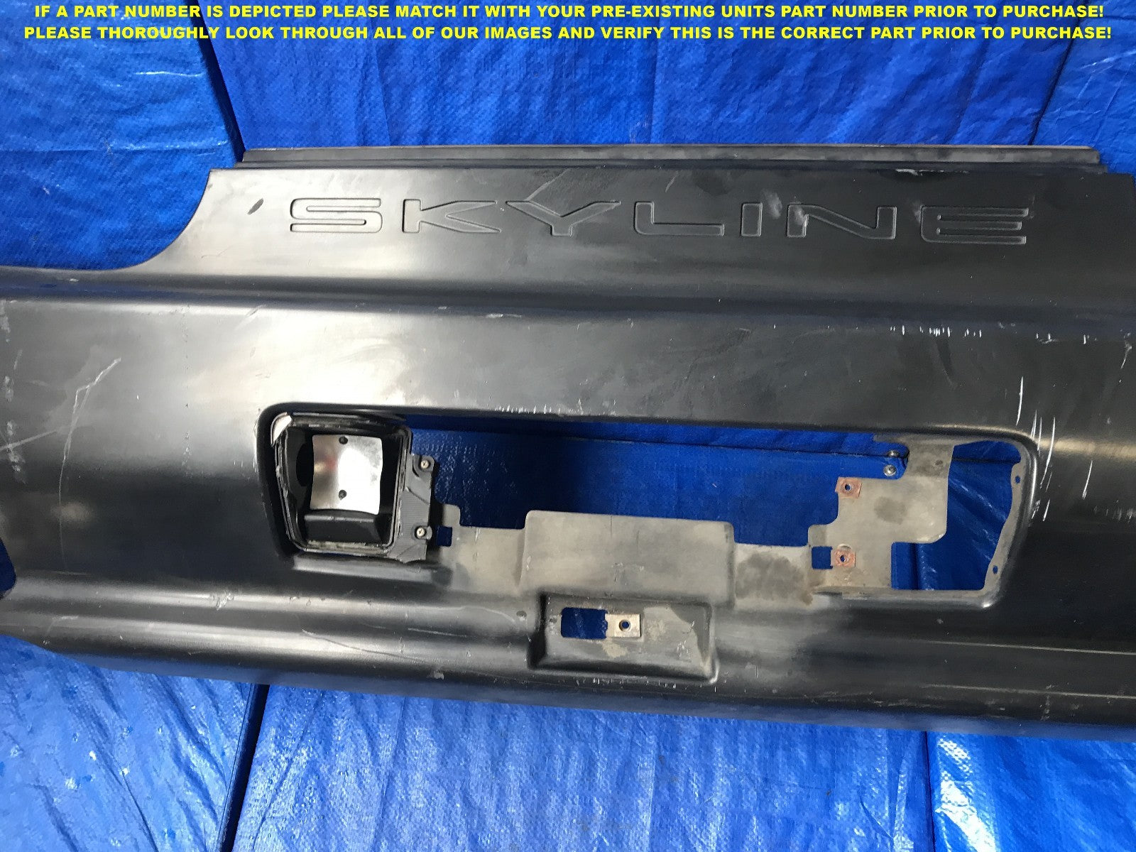 OEM 1989 1990 1991 1992 1993 1994 NISSAN SKYLINE GT R R32 REAR BUMPER COVER5