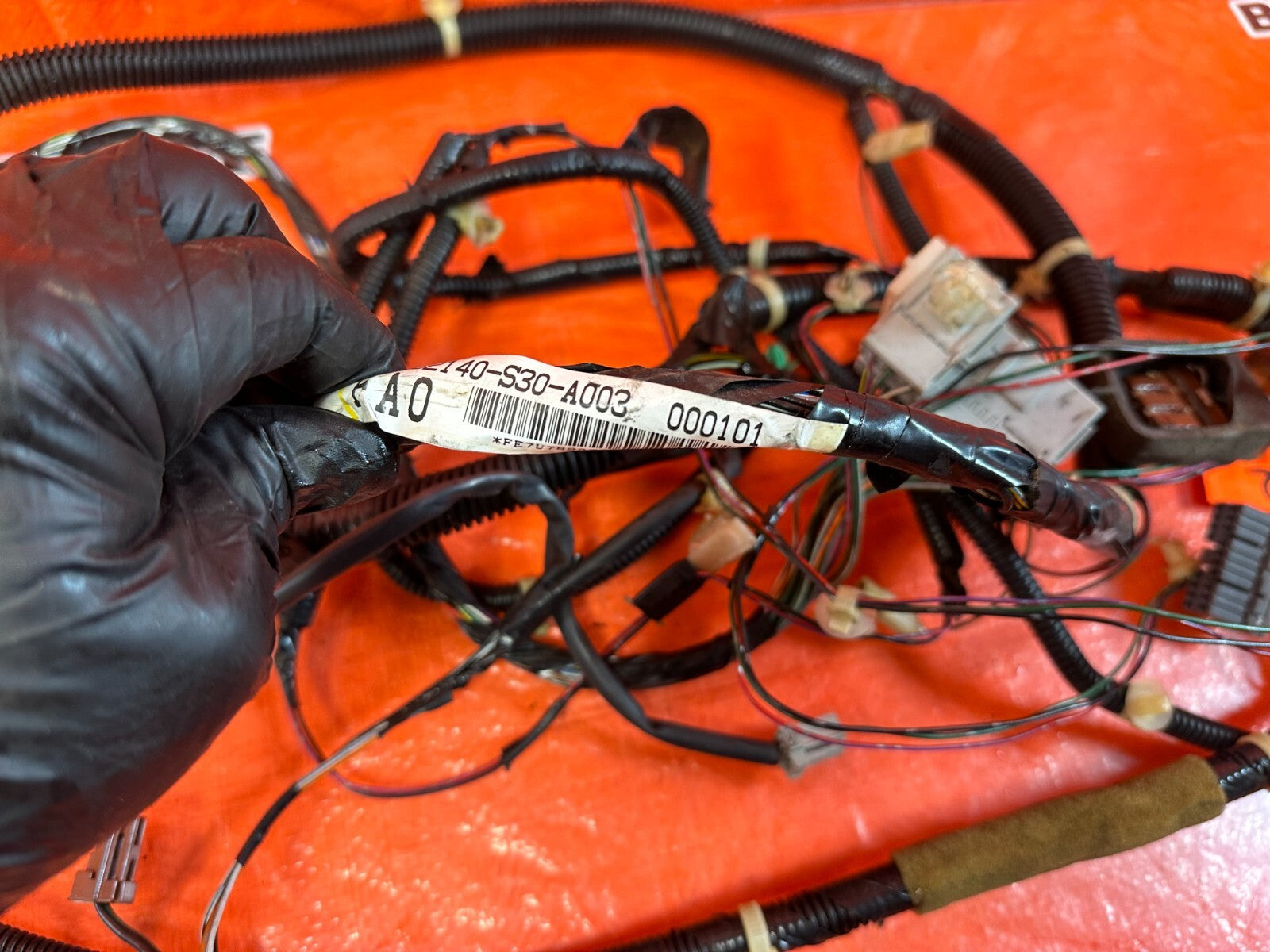 97 98 HONDA PRELUDE   PASSENGER RIGHT INTERIOR WIRE HARNESS WIRING LOOM OEM 2529