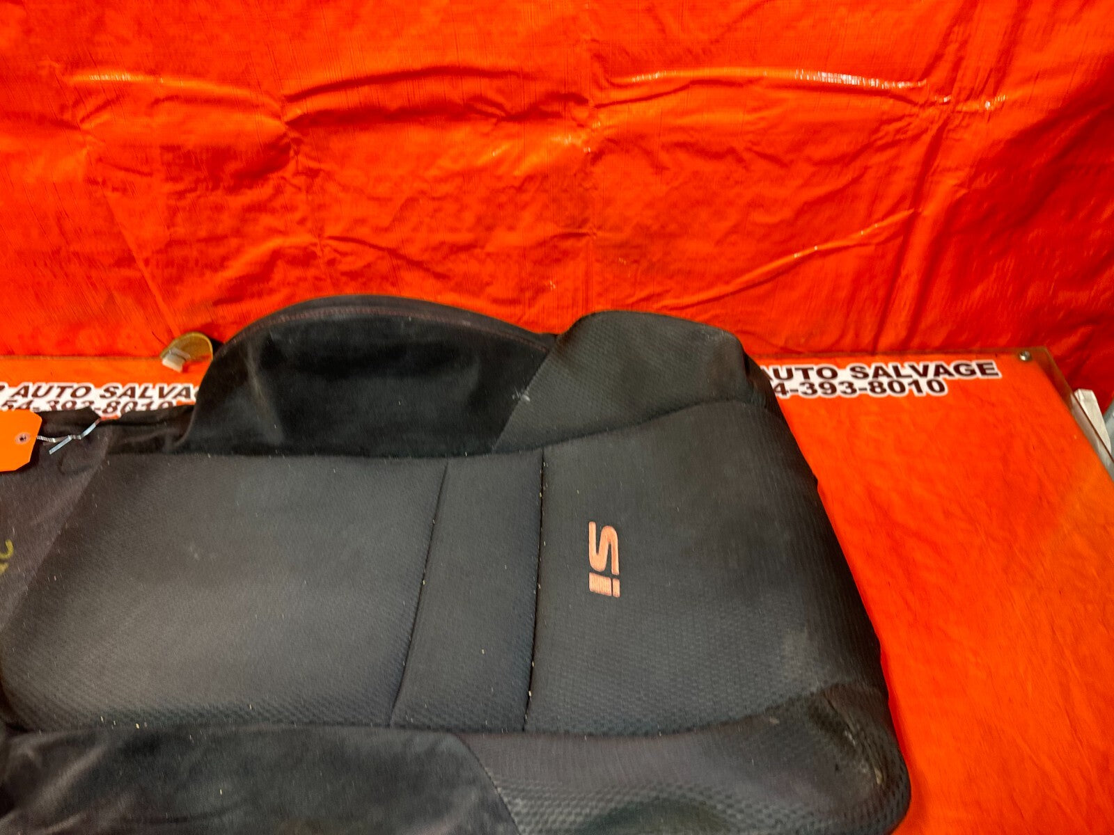 06 11 HONDA CIVIC SI DRIVER LEFT FRONT UPPER SEAT SKIN CLOTH FABRIC COVER OEM 536