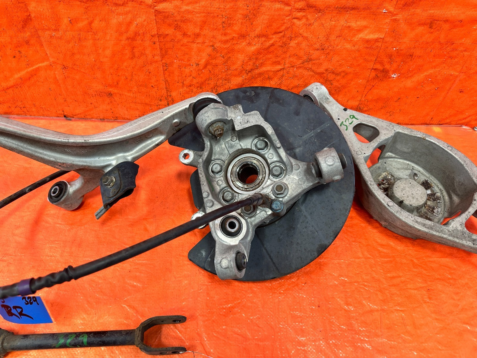 08 15 INFINITI G37 Q60 RIGHT PASSENGER REAR SPINDLE KNUCKLE CONTROL ARMS #32911