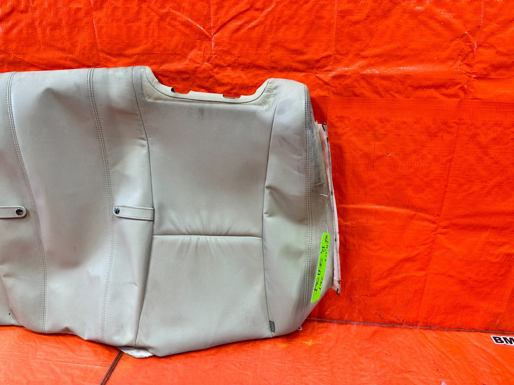 02 04 LEXUS SC430   REAR UPPER SEAT COVER SKIN LEATHER WRAP   ECRU   OEM #2615
