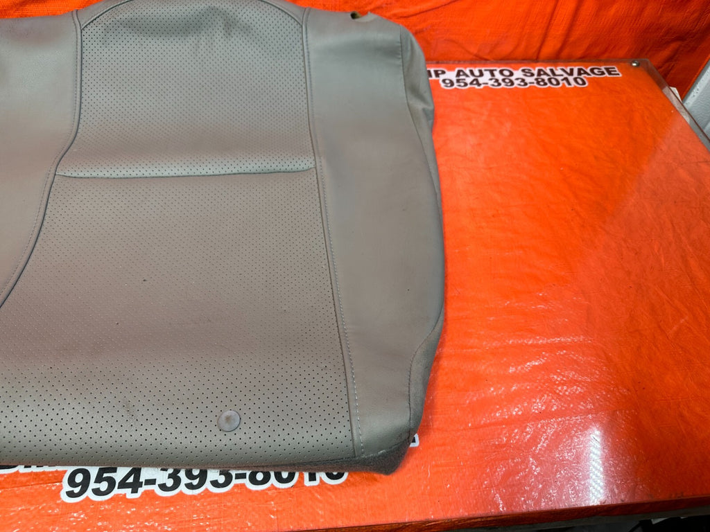 02 04 ACURA RSX   GRAY   DRIVER LEFT REAR UPPER SEAT SKIN LEATHER COVER OEM 2541