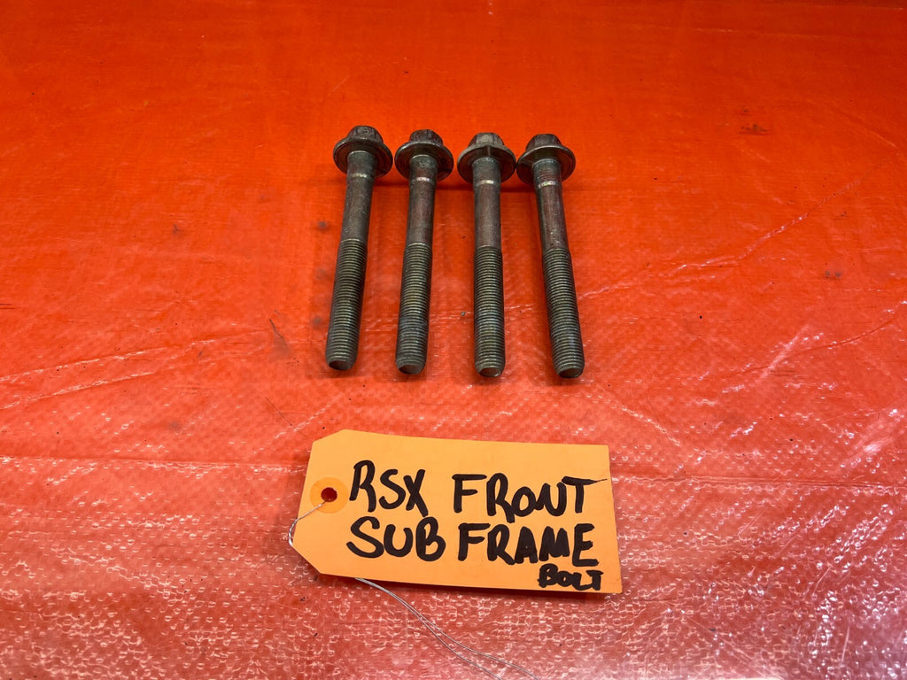 02 06 ACURA RSX   FRONT SUBFRAME CROSSMEMBER K FRAME BOLT SET BOLTS   OEM #1330