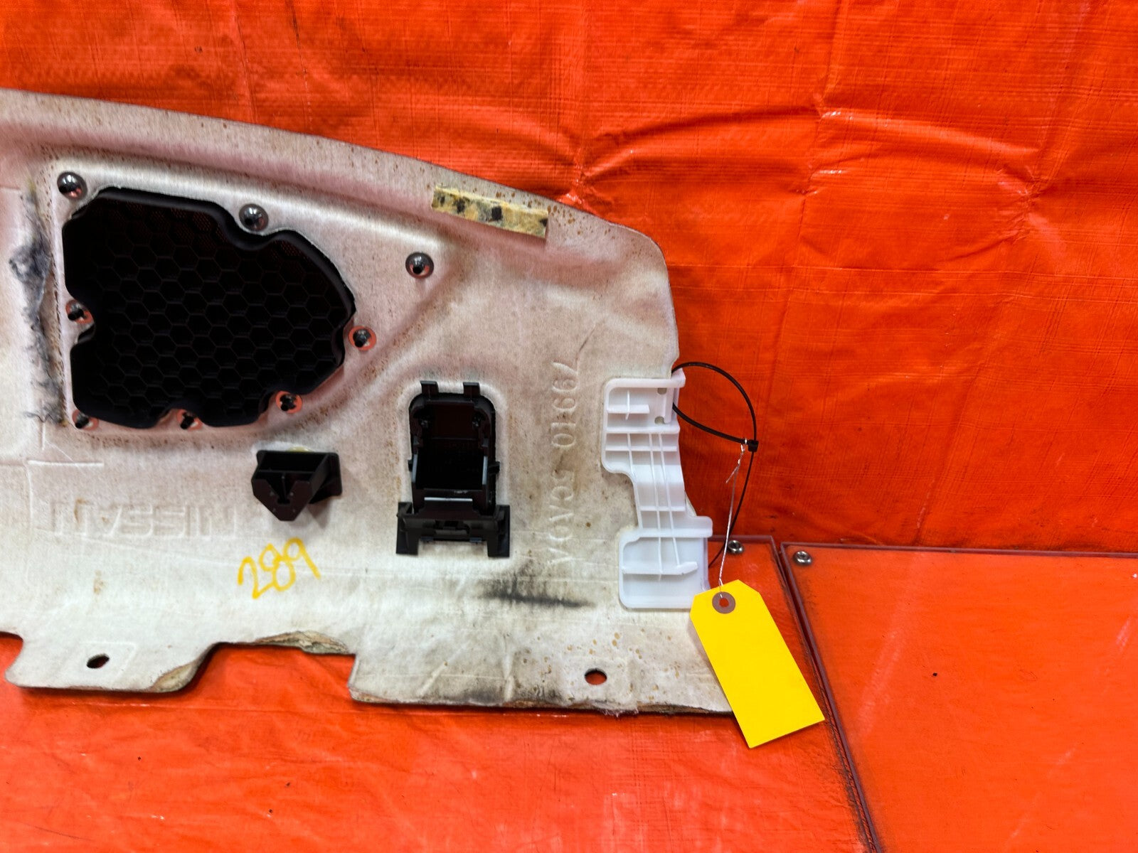 17 20 INFINITI Q60   SPEAKER TRAY PACKAGE TRAY TRIM   OEM FACTORY #28916