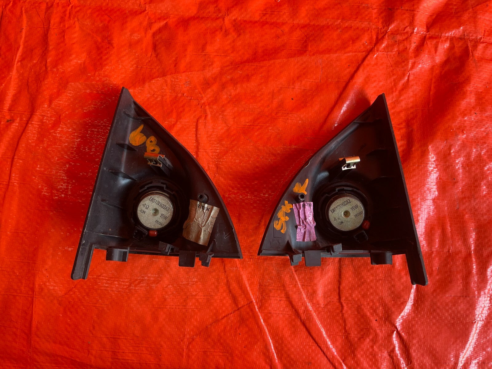 02 05 HONDA CIVIC SI EP3 HATCHBACK   TWEETER SET   TWEETERS LEFT RIGHT OEM #689