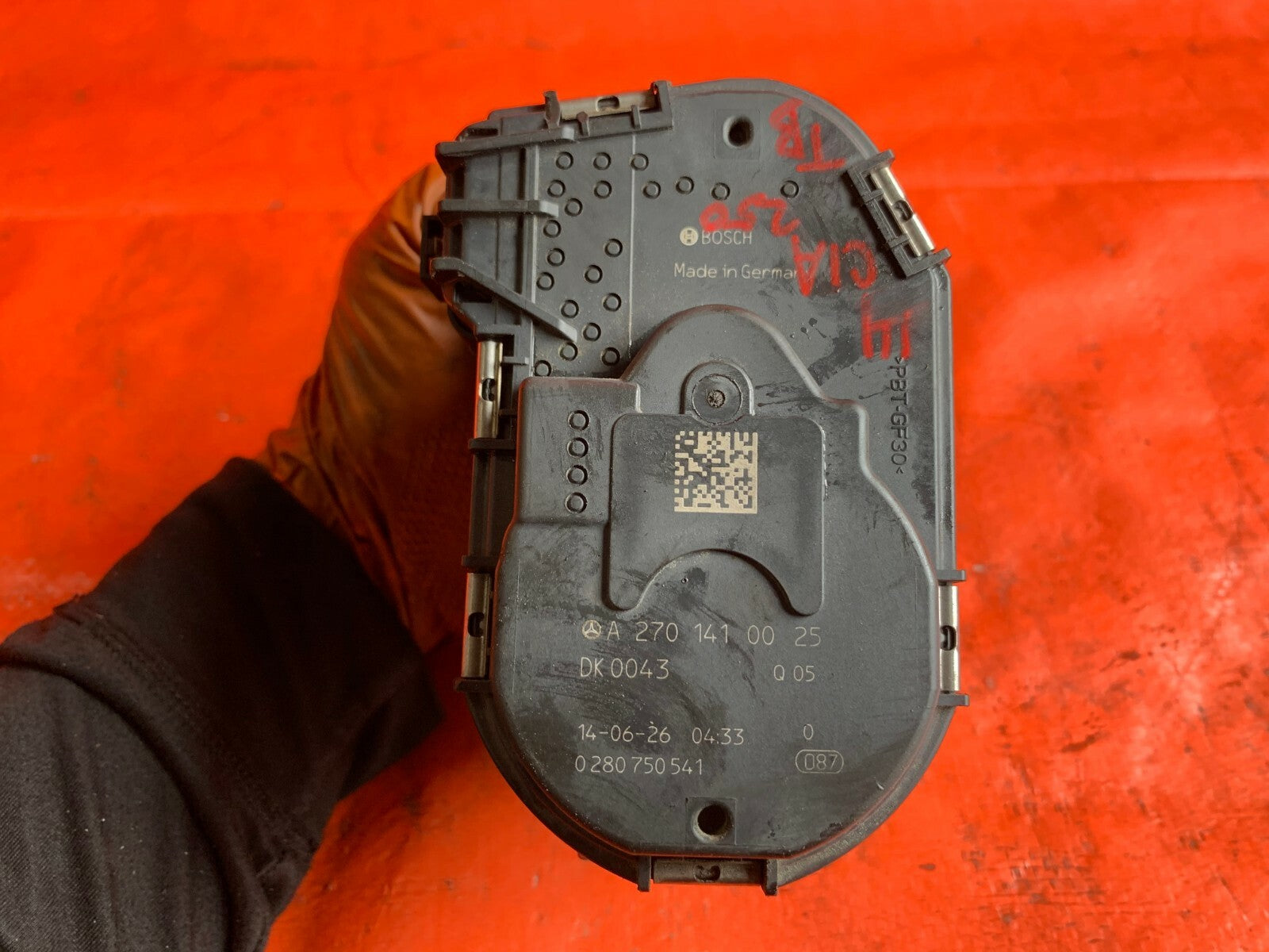 2014 MERCEDES BENZ CLA250 4MATIC   ENGINE THROTTLE BODY   A27014100251