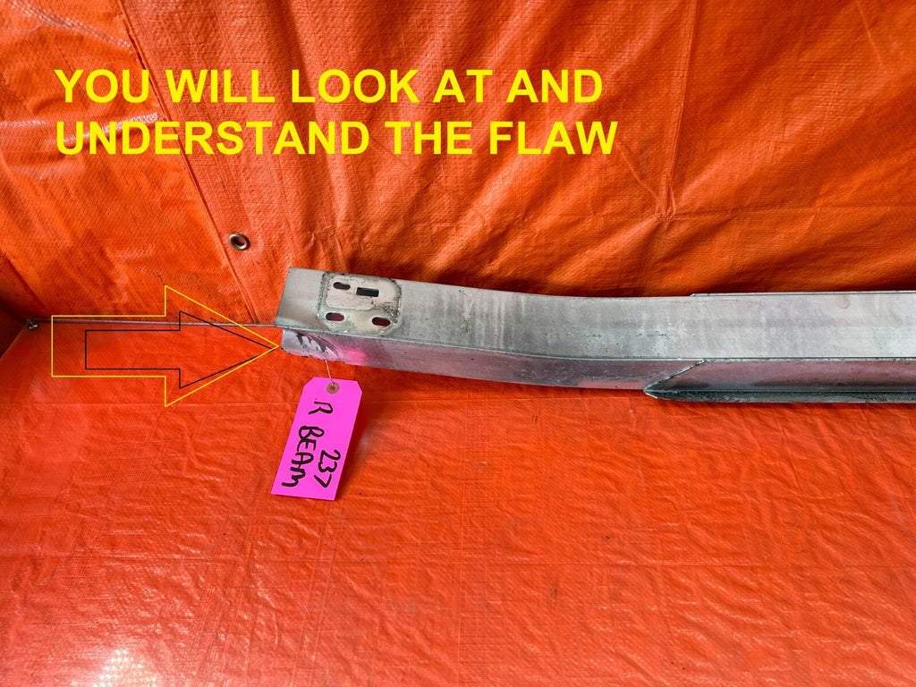 07 11 HONDA CIVIC   2D COUPE   REAR CRASH BEAM REINFORCEMENT RE BAR   OEM OE 2378