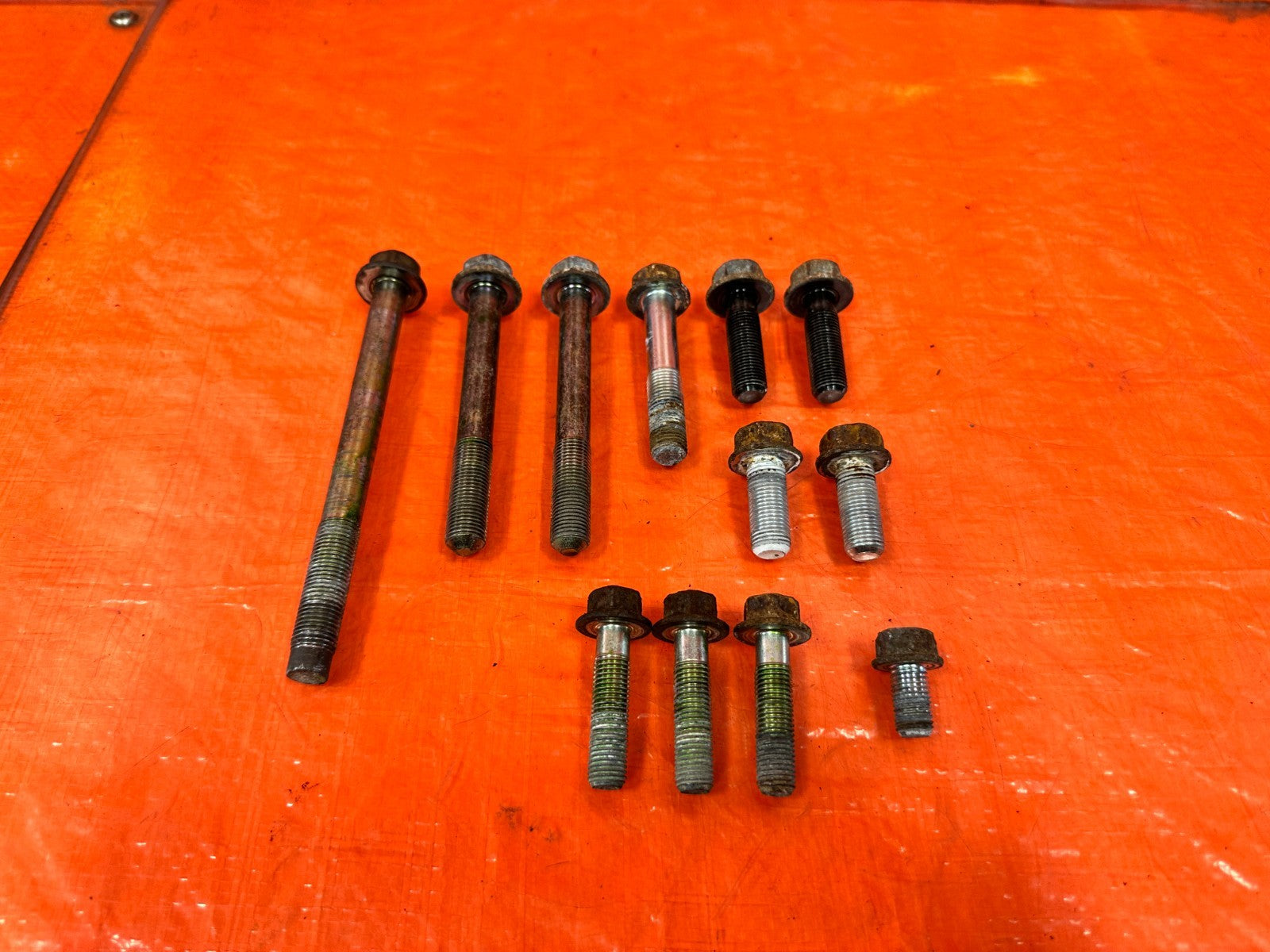09 14 ACURA TSX   REAR TRANSMISSION BRACKET BOLTS HARDWARE   OEM #3051